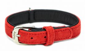 Nobby Collar Velours Red