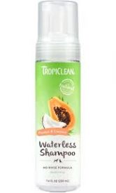Tropiclean Dog Grooming Waterless Shampoo Papaya Coconut Smell Fresh 220ml