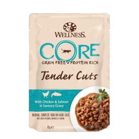 Wellness Core Tender Cuts Wet Cat Food With Chicken And Salmon In Gravy