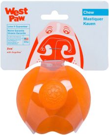 West Paw Zogoflex Jive Dog Toy Large Orange 8cm
