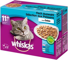 Whiskas 12x100gr Pouches In Jelly Fish 
