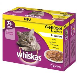 image of Whiskas 7+ Pouches Jelly Poultry