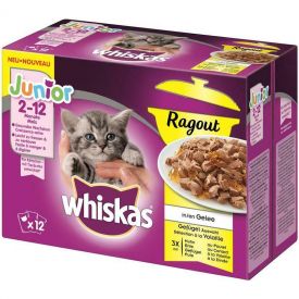 Whiskas Junior Casserole Jelly Mixed Selection 12x85gr