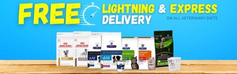 Order any Vet Diet and get Free Lightning and Express Deliveries